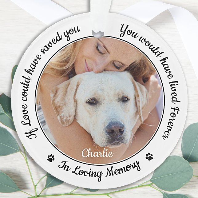 Pet Memorial Modern Custom Chien 2 Photo Sympathie (Créateur téléchargé)