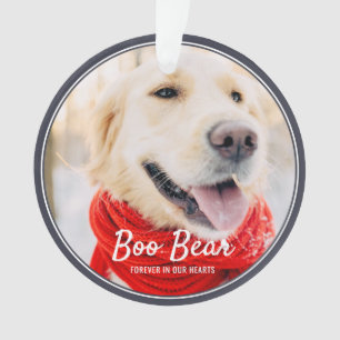 Pet Memorial Modern Frames Simple Photo Ornament