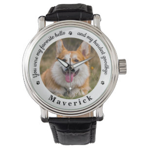  Pet Memorial Modern Photo Custom Dog  Watch