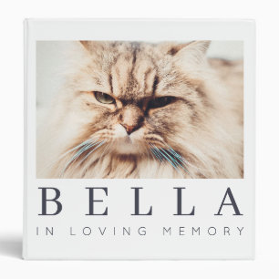 Pet Memorial Modern Simple Chic Family Photo Binder