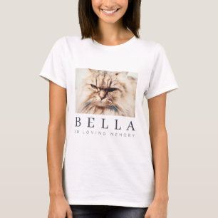 Pet Memorial Modern Simple Chic Family Photo T-Shirt