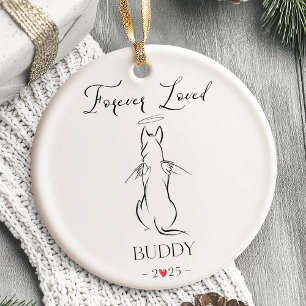 Pet Memorial Ornament dog Personalized 