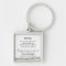 Pet memorial - Paw prints on my heart keychain