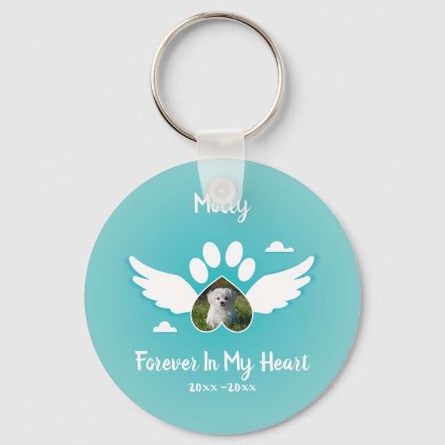 Pet Memorial Personalize Keychain (Front)