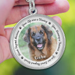 Pet Memorial Personalized Dog Photo Paw Prints Sterling Silver Necklace<br><div class="desc">Honour your best friend with a custom photo memorial necklace. This unique pet memorials keepsake is the perfect gift for yourself, family or friends to pay tribute to your loved one. We hope your dog memorial photo necklace will bring you peace, joy and happy memories. Quote "Your Life was a...</div>