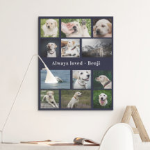 Pet Memorial Personalized Keepsake Photo Collage