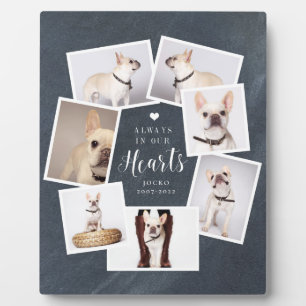 Pet Memorial Personalized Multi Photo Collage Plaque