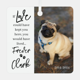 Pet Memorial - Personalized Pet Loss Photo Met Metal Ornament