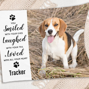 Pet Memorial Personalized Photo Fleece Blanket