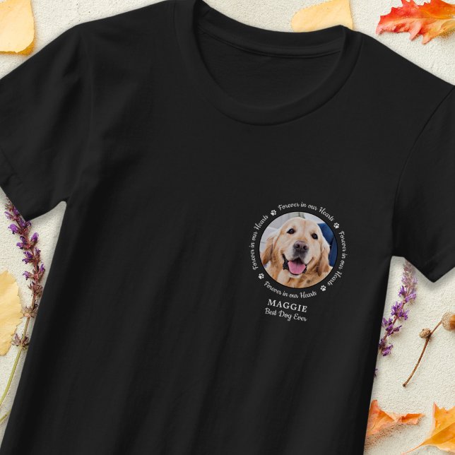 Pet Memorial Pet Loss Gift Personalized Photo T-Shirt (Creator Uploaded)