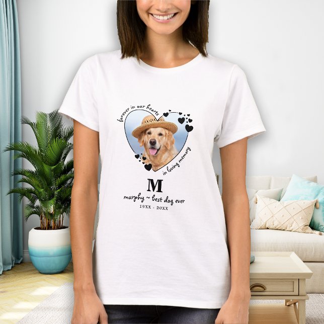 Pet Memorial Pet Loss Keepsake Custom Dog Photo T-Shirt (Creator Uploaded)