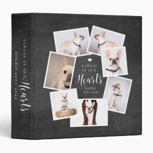 Pet Memorial Pet Loss Keepsake Dog Photo Scrapbook Binder