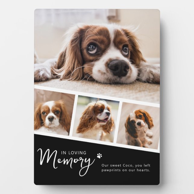 Pet Memorial Photo Collage Plaque (Front)