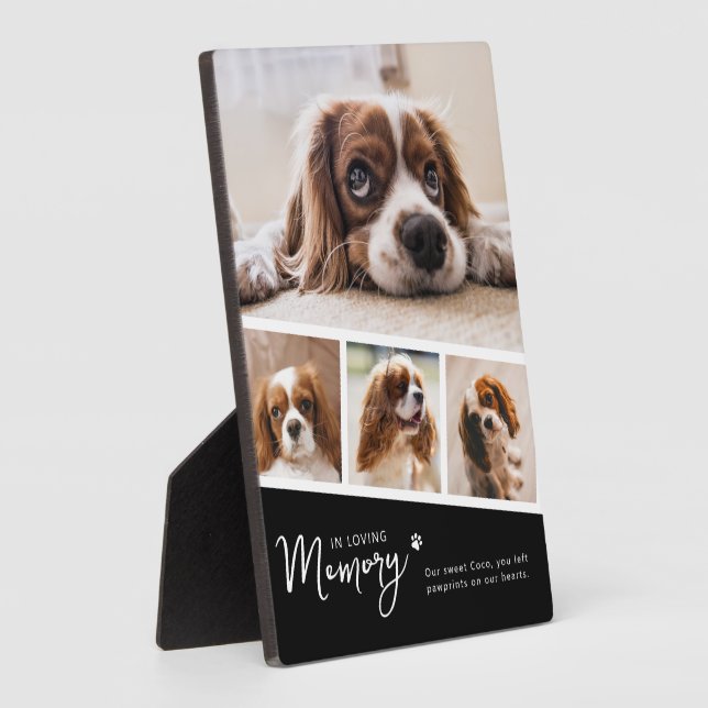 Pet Memorial Photo Collage Plaque (Side)