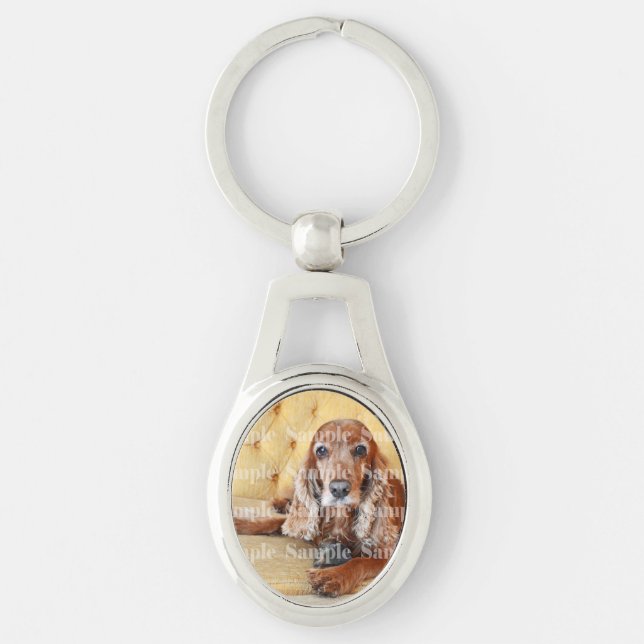 Pet memorial photo PERSONALIZE Keychain (Front)