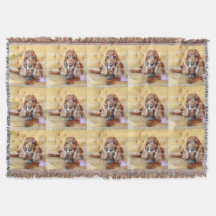 Pet memorial photo PERSONALIZE Throw Blanket