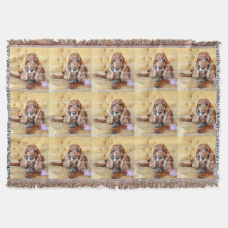 Pet memorial photo PERSONALIZE Throw Blanket
