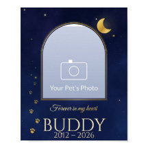 Pet Memorial Photo Print, Forever in My Heart