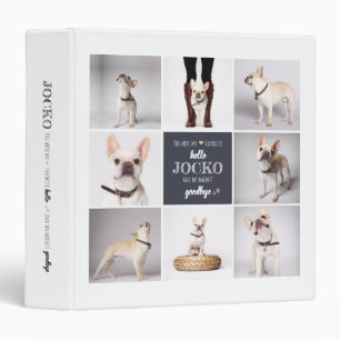 Pet Memorial Quote Photo Collage Scrapbook Binder