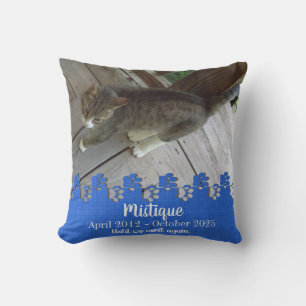 Pet Memorial Remembrance Beloved Keepsake Throw Pillow