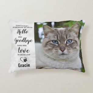 Pet Memorial Remembrance Photo Accent Pillow