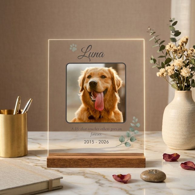 Pet Memorial Sign Personalized Photo Keepsake (Pet Memorial Sign Personalized Photo Keepsake)