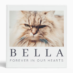 Pet Memorial Simple Modern Chic Family Photo Binder