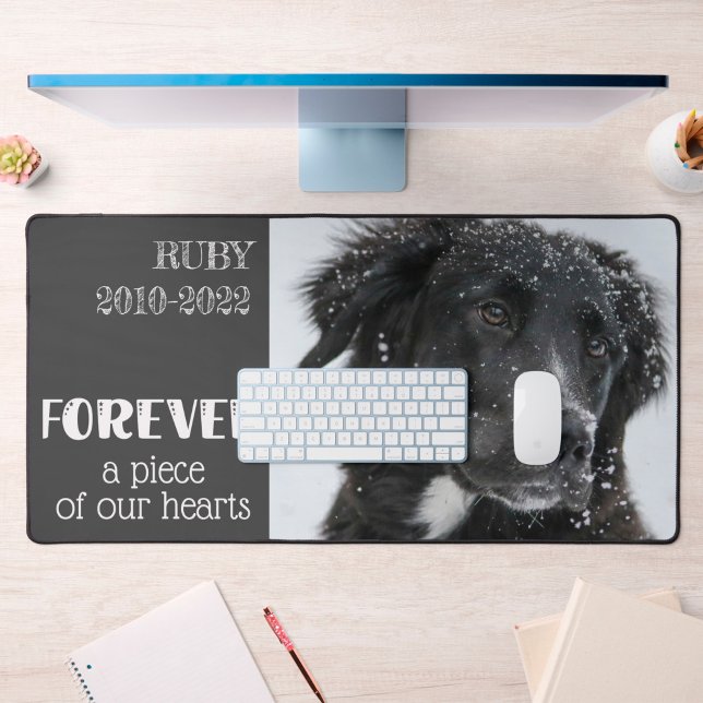 Pet Memorial Sympathy Photo Desk Mat (Pet memorial desk mat)
