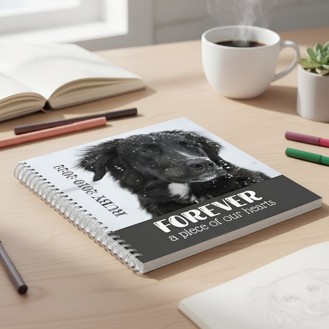 Pet Memorial Sympathy Photo Notebook (pet loss memorial notebook)