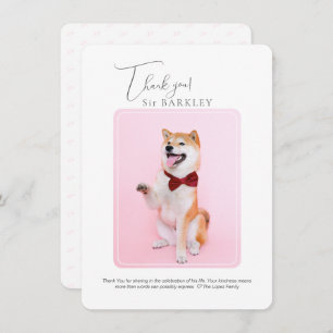 Pet Memorial Thank You Note Card