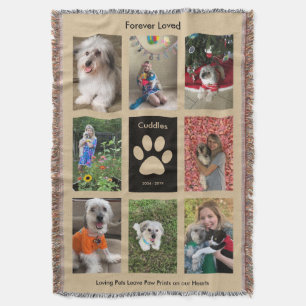 Pet Memorial Throw Blanket - Personalized