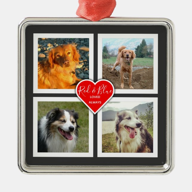 Pet Memories Make Your Own Personalized Metal Ornament (Front)