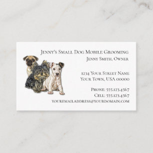 Pet Mobile Grooming 2019 Calendar Design Business Card