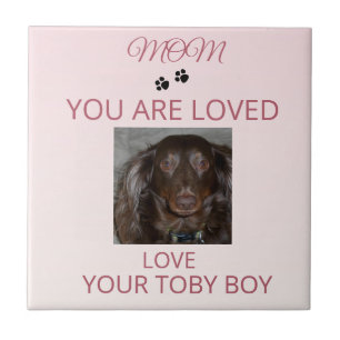 Pet Mom Love Photo Tile