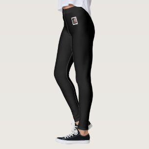 Pet Mom Photo Text Cute White And Black Customized Leggings