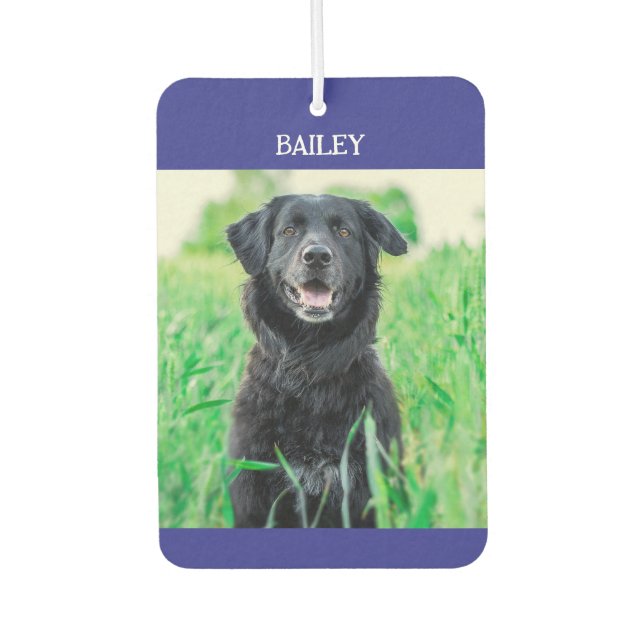 Pet Name and Photo  Air Freshener (Front)