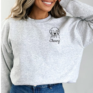 Pet Name Dog Art Sweatshirt