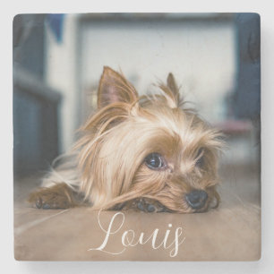 PET NAME STONE COASTER
