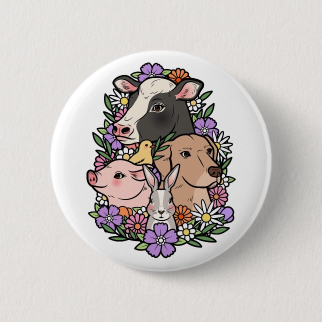 Pet Not Food 2 Inch Round Button (Front)