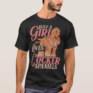 Pet Owner Dog  Girls Dog Owner Women Cocker Spanie T-Shirt