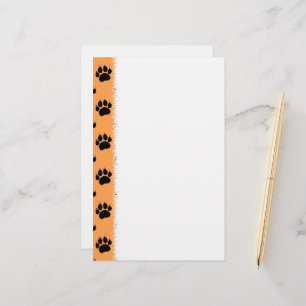 Pet Paw Print Stationery