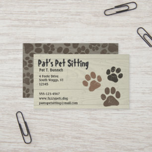 Pet Paws Business Card
