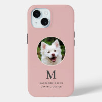 Pet Photo Blush Pink Personalized