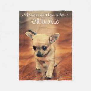 Pet Photo Chihuahua Gift Fleece Blanket 