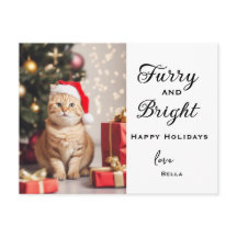 Pet Photo Christmas Card - Personalized Holiday
