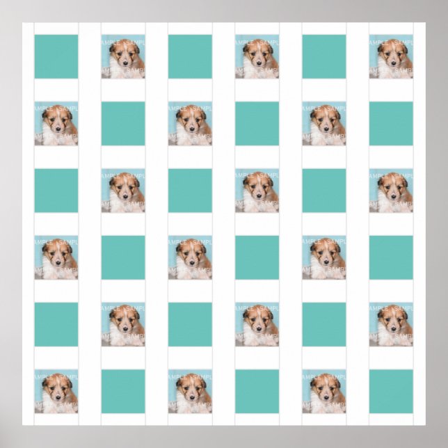 Pet photo collage 18 DIY keepsake memorial wall Poster (Front)