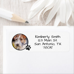 Pet Photo Custom Return Address