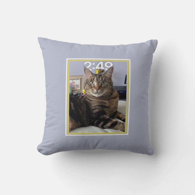 Pet Photo Customisé Coussin de chat (Recto)