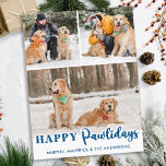 Pet Photo Cute Dog Blue Quarantine Pandemic Dog Holiday Postcard<br><div class="desc">2020 The Year I Got Promoted to Stay at Home Dog Mom ! Add a little cute humor and send holiday wishes and Christmas greetings with this adorable and funny '' - Dog Mom Christmas Card . Personalize with your favorite photos and names . This dog christmas card will be...</div>