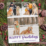 Pet Photo Cute Dog Purple Quarantine Pandemic Dog Holiday Postcard<br><div class="desc">2020 The Year I Got Promoted to Stay at Home Dog Mom ! Add a little cute humor and send holiday wishes and Christmas greetings with this adorable and funny '' - Dog Mom Christmas Card . Personalize with your favorite photos and names . This dog christmas card will be...</div>